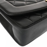 CHANEL シャネル ダイアナ 25cm チェーンショルダー ブラック A01165 レディース ラムスキン ショルダーバッグ ABランク 中古 銀蔵