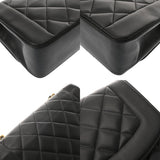 CHANEL シャネル ダイアナ 25cm チェーンショルダー ブラック A01165 レディース ラムスキン ショルダーバッグ ABランク 中古 銀蔵