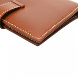 HERMES エルメス ベアンコンパクト フォープ □L刻印(2008年頃) ユニセックス ヴォーバレニア 二つ折り財布 Aランク 中古 銀蔵