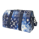 LOUIS VUITTON ルイヴィトン モノグラムバンダナ シティキーポル ブルー/ホワイト M20555 ユニセックス レザー ショルダーバッグ Aランク 中古 銀蔵