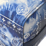 LOUIS VUITTON ルイヴィトン モノグラムバンダナ シティキーポル ブルー/ホワイト M20555 ユニセックス レザー ショルダーバッグ Aランク 中古 銀蔵