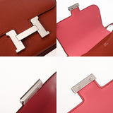HERMES エルメス コンスタンス3 ミニ 18 ミロワール ヴェルソ キュイーブル/ローズアザレ U刻印(2022年頃) レディース シェーブル ショルダーバッグ Aランク 中古 銀蔵