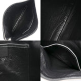 BALENCIAGA バレンシアガ ショッピングポーチ L ブラック 492467 ユニセックス レザー ポーチ Aランク 中古 銀蔵