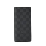 LOUIS VUITTON ルイヴィトン ダミエグラフィット ポルトフォイユ ブラザ ブラック N62665 メンズ ダミエキャンバス 長財布 Aランク 中古 銀蔵