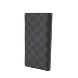 LOUIS VUITTON ルイヴィトン ダミエグラフィット ポルトフォイユ ブラザ ブラック N62665 メンズ ダミエキャンバス 長財布 Aランク 中古 銀蔵