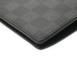 LOUIS VUITTON ルイヴィトン ダミエグラフィット ポルトフォイユ ブラザ ブラック N62665 メンズ ダミエキャンバス 長財布 Aランク 中古 銀蔵