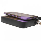 LOUIS VUITTON ルイヴィトン モノグラムマカサー トリオメッセンジャー パープル M46266 メンズ モノグラムキャンバス ショルダーバッグ Aランク 中古 銀蔵