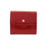 LOUIS VUITTON ルイヴィトン モノグラムヴェルニ ポルトモネビエカルトクレディ 両面財布 ポムダムール M91982 レディース モノグラムヴェルニ 二つ折り財布 Aランク 中古 銀蔵