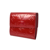 LOUIS VUITTON ルイヴィトン モノグラムヴェルニ ポルトモネビエカルトクレディ 両面財布 ポムダムール M91982 レディース モノグラムヴェルニ 二つ折り財布 Aランク 中古 銀蔵