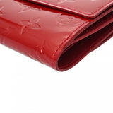 LOUIS VUITTON ルイヴィトン モノグラムヴェルニ ポルトモネビエカルトクレディ 両面財布 ポムダムール M91982 レディース モノグラムヴェルニ 二つ折り財布 Aランク 中古 銀蔵