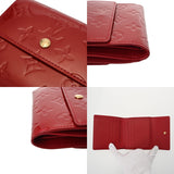 LOUIS VUITTON ルイヴィトン モノグラムヴェルニ ポルトモネビエカルトクレディ 両面財布 ポムダムール M91982 レディース モノグラムヴェルニ 二つ折り財布 Aランク 中古 銀蔵