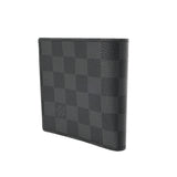 LOUIS VUITTON ルイヴィトン ダミエグラフィット ポルトフォイユマルコ 黒/グレー N62664 メンズ ダミエキャンバス 二つ折り財布 Aランク 中古 銀蔵