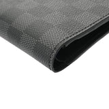 LOUIS VUITTON ルイヴィトン ダミエグラフィット ポルトフォイユマルコ 黒/グレー N62664 メンズ ダミエキャンバス 二つ折り財布 Aランク 中古 銀蔵