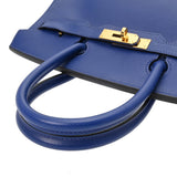 HERMES エルメス バーキン 30 ブルーエレクトリック □R刻印(2014年頃) レディース ヴォーエプソン ハンドバッグ Aランク 中古 銀蔵