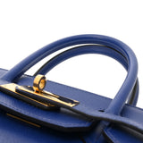 HERMES エルメス バーキン 30 ブルーエレクトリック □R刻印(2014年頃) レディース ヴォーエプソン ハンドバッグ Aランク 中古 銀蔵