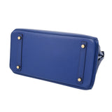 HERMES エルメス バーキン 30 ブルーエレクトリック □R刻印(2014年頃) レディース ヴォーエプソン ハンドバッグ Aランク 中古 銀蔵