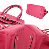 HERMES エルメス バーキン 35 ローズディリアン □Q刻印(2013年頃) ユニセックス ヴォーエプソン ハンドバッグ Aランク 中古 銀蔵