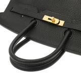 HERMES エルメス バーキン 35 ブラック □M刻印(2009年頃) ユニセックス トリヨンクレマンス ハンドバッグ Aランク 中古 銀蔵