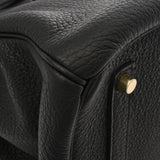 HERMES エルメス バーキン 35 ブラック □M刻印(2009年頃) ユニセックス トリヨンクレマンス ハンドバッグ Aランク 中古 銀蔵