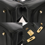 HERMES エルメス バーキン 35 ブラック □M刻印(2009年頃) ユニセックス トリヨンクレマンス ハンドバッグ Aランク 中古 銀蔵