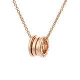 BVLGARI ブルガリ B.ZERO1 ネックレス レディース K18ピンクゴールド PG ネックレス Aランク 中古 銀蔵