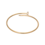 CARTIER カルティエ ジュストアンクル ブレスレット SM ダイヤ #15 レディース K18イエローゴールド YG ブレスレット Aランク 中古 銀蔵
