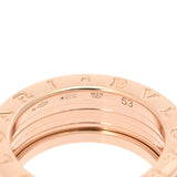 BVLGARI ブルガリ B.ZERO1 ロックリング #53 357987 12.5号 レディース K18ピンクゴールド PG セラミック リング・指輪 Aランク 中古 銀蔵