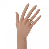 BVLGARI ブルガリ B.ZERO1 ロックリング #53 357987 12.5号 レディース K18ピンクゴールド PG セラミック リング・指輪 Aランク 中古 銀蔵