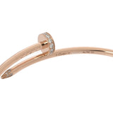 CARTIER カルティエ ジュストアンクル ブレスレット SM ダイヤ #17 レディース K18イエローゴールド YG ブレスレット Aランク 中古 銀蔵
