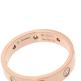 CARTIER カルティエ ミニラブリング フルダイヤ #56 15.5号 レディース K18ピンクゴールド PG リング・指輪 Aランク 中古 銀蔵