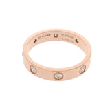 CARTIER カルティエ ミニラブリング フルダイヤ #56 15.5号 レディース K18ピンクゴールド PG リング・指輪 Aランク 中古 銀蔵