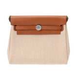 HERMES エルメス エールバッグ ジップ 20 ルトゥルネ フォーブ/エクリュ K刻印(20025年頃) レディース ヴァッシュハンター/トワルミリタリー ハンドバッグ Aランク 中古 銀蔵