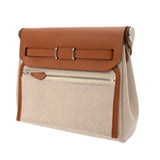 HERMES エルメス エールバッグ ジップ 20 ルトゥルネ フォーブ/エクリュ K刻印(20025年頃) レディース ヴァッシュハンター/トワルミリタリー ハンドバッグ Aランク 中古 銀蔵