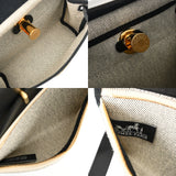 HERMES エルメス エールバッグ ジップ 20 ルトゥルネ ブラック/エクリュ K刻印(20025年頃) レディース ヴァッシュハンター/トワルミリタリー ハンドバッグ Aランク 中古 銀蔵