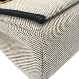 HERMES エルメス エールバッグ ジップ 20 ルトゥルネ ブラック/エクリュ K刻印(20025年頃) レディース ヴァッシュハンター/トワルミリタリー ハンドバッグ Aランク 中古 銀蔵