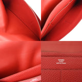 HERMES エルメス ドゴン GM ルージュガランス □K刻印(2007年頃) ユニセックス トゴ 長財布 ABランク 中古 銀蔵