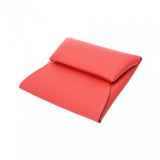 HERMES エルメス バスティア ルージュラデュー W刻印(2024年頃) レディース エバーカラー コインケース Aランク 中古 銀蔵