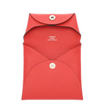 HERMES エルメス バスティア ルージュラデュー W刻印(2024年頃) レディース エバーカラー コインケース Aランク 中古 銀蔵