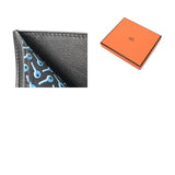 HERMES エルメス シチズンツイルコンパクト ブラック W刻印(2024年頃) メンズ エバーカラー 二つ折り財布 ABランク 中古 銀蔵