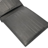 HERMES エルメス シチズンツイルコンパクト ブラック W刻印(2024年頃) メンズ エバーカラー 二つ折り財布 ABランク 中古 銀蔵