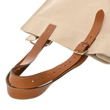 HERMES エルメス エトリヴィエール ゴールド/エクリュ 刻印不鮮明 メンズ トワルアッシュ/ヴァッシュハンター トートバッグ Bランク 中古 銀蔵