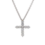 no brand ノーブランド クロスネックレス ダイヤ2.00ct - レディース Pt900プラチナ Pt850プラチナ ネックレス Aランク 中古 銀蔵