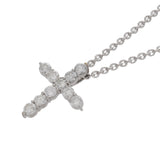 no brand ノーブランド クロスネックレス ダイヤ2.00ct - レディース Pt900プラチナ Pt850プラチナ ネックレス Aランク 中古 銀蔵