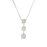 no brand ノーブランド Iライン ダイヤ ネックレス 1.049ct 1.033ct 1.193ct レディース Pt900プラチナ Pt850プラチナ ネックレス Aランク 中古 銀蔵