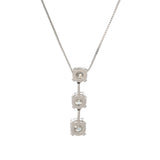 no brand ノーブランド Iライン ダイヤ ネックレス 1.049ct 1.033ct 1.193ct レディース Pt900プラチナ Pt850プラチナ ネックレス Aランク 中古 銀蔵