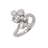 no brand ノーブランド ダイヤ1.14ct 0.16ct 9号 レディース K18ホワイトゴールド WG リング・指輪 Aランク 中古 銀蔵