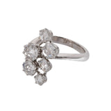 no brand ノーブランド ダイヤ1.14ct 0.16ct 9号 レディース K18ホワイトゴールド WG リング・指輪 Aランク 中古 銀蔵