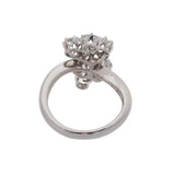 no brand ノーブランド ダイヤ1.14ct 0.16ct 9号 レディース K18ホワイトゴールド WG リング・指輪 Aランク 中古 銀蔵