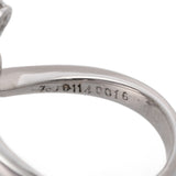 no brand ノーブランド ダイヤ1.14ct 0.16ct 9号 レディース K18ホワイトゴールド WG リング・指輪 Aランク 中古 銀蔵