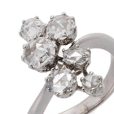 no brand ノーブランド ダイヤ1.14ct 0.16ct 9号 レディース K18ホワイトゴールド WG リング・指輪 Aランク 中古 銀蔵